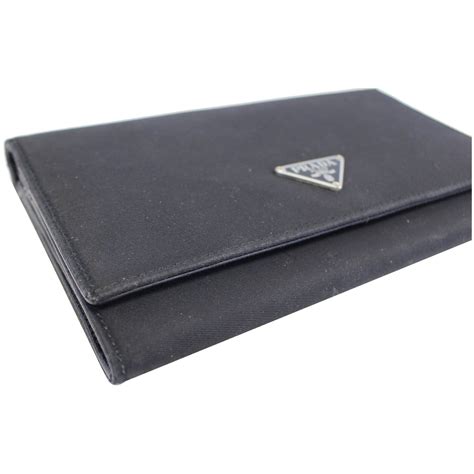 black nylon prada wallet|Prada outlet wallet.